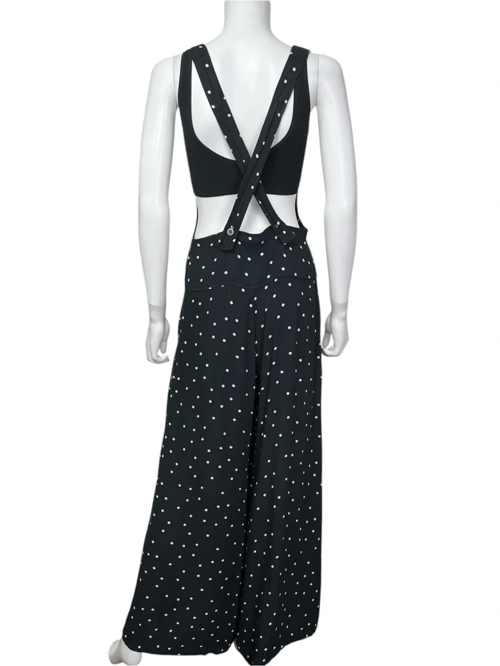 Free People Keep It Jumpin’ Jumper in Black Polka Dot - sz 6